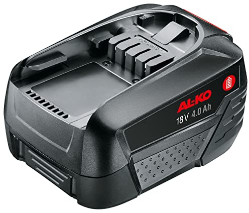 AL-KO 18 V Bosch Home and Garden Compatible Akku B75 Li 4,0 Ah, 95/39 min Ladedauer mit Ladegerät C50 Li/Schnellladegerät FC100 Li, 72 Wattstunden, 640 Gramm Gewicht