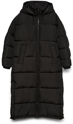 VERO MODA Cappotto lungo da donna Vmklea Ga Noos, Nero, L