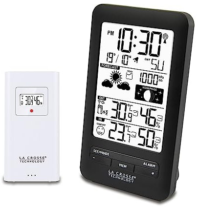La Crosse Technology Station météo avec phases de lune WS6210 Noir