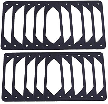 Tsadeer 10 Stück 120 mm Dichtung Lüfter aus Silikon Anti-Vibration Dichtung zur Geräuschreduzierung für Lüfter Gehäuse Computer PC