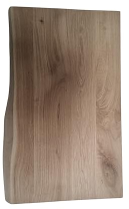 Waschtisch Eiche Platte Natur Holzplatte massiv Holz Aufsatzbecken Waschbeckenplatte Naturkante 70 cm Lang Neu