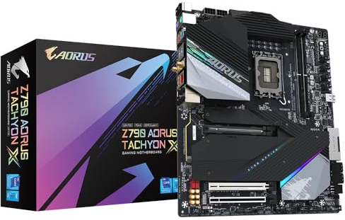 GIGABYTE Z790 AORUS Tachyon X - Unterstützt Intel 14th Gen Core CPUs, Digital Direct 15+1+2 Phases VRM, up to 8700MHz DDR5 (O.C), 4 x M.2 PCIe 4.0, Wi-Fi 6E, 2.5GbE LAN, USB 3.2 Gen 2x2
