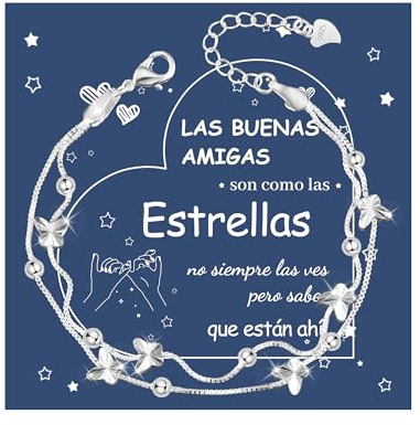 YELUWA Regalos Originales para Mujer, 2 En 1 Mariposas Pulsera De Plata 925 para Mujer, Regalos Amigas Originales, Regalo Amiga Cumpleaños, Pulsera Amistad, Regalo Para Amigas Amigo Invisible