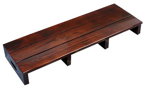 TRAGLO Marchepied en Bois antidérapant pour lit Portable, marchepied pour Chambre à Coucher, Salle de Bain, Cuisine, capacité de 250 kg, Aucun Assemblage requis(Color:A,Size:100x30x15cm)