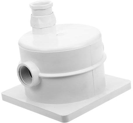 Kisangel Boîtier de Jonction Étanche et Composants Électriques pour Éclairage sous-Marin Plastique Blanc, Installation Facile, 1 Lot pour Piscine