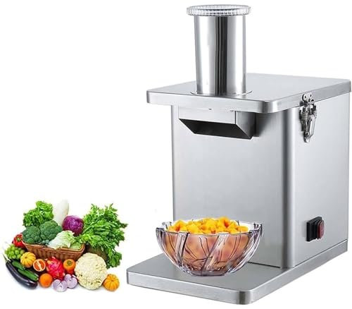 Cortadora de Verduras eléctrica, cortadora y trituradora de Verduras Comercial, cortadora automática de cebollas y Patatas de 250 W, procesadora de Alimentos, máquina cortadora de Frutas, herramient