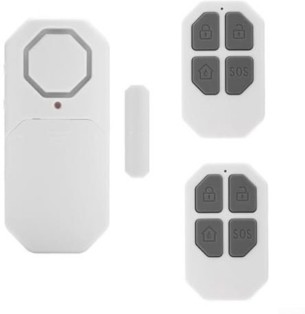 Zilimontt Capteur d'alarme de porte avec télécommande, alarme sonore extra forte 140 dB, alarme 5 modes de fonctionnement, alarme antivol d'entrée pour la maison, le magasin, la sécurité des enfants