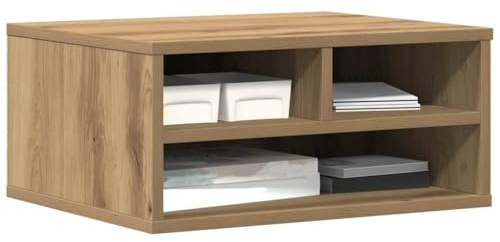 vidaXL Druckerständer Artisan-Eiche 49 x 40 x 22,5 cm Holzwerkstoff | Passt super in kleine Arbeitsbereiche und macht Platz für produktives Arbeiten, Genug Platz,