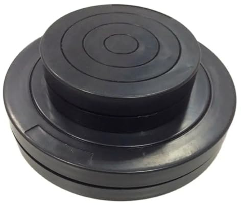 IZHAOGJING TöPferscheibe, Drehscheibe TöPfern Durchmesser 11,3 Cm/18 cm Ton-Kunststoff-Drehteller, Töpfer-Ton-Drehteller, Flacher Drehteller, Keramik-Keramik-Werkzeug, Skulptur, Auto(Diameter 18cm)