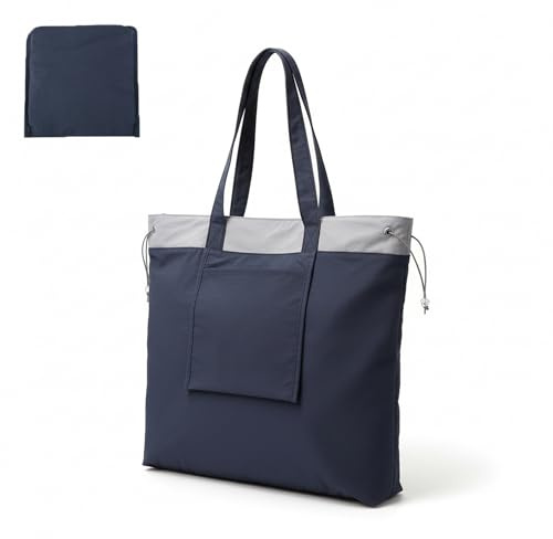 Cozary Bolsa de Compras Plegable de Nylon Oxford – Gran Tote Bag Reutilizable, Impermeable con Asas Reforzadas para Compras, Viajes y Exterior