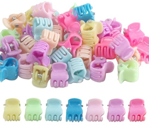 80 Pieza Pinzas Pequeñas Para el Cabello, Pinzas Pequeñas Pelo, Mini Clips para el Cabello, Accesorios de Cabello para Mujere, Clips de Cabello Pequeños para Niñas y Mujeres (Multicolor)