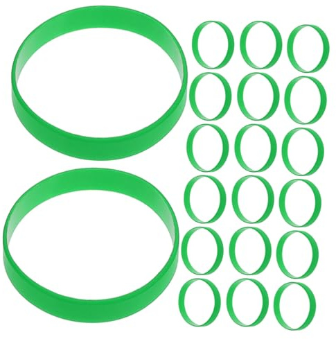 SHINEOFI 60 Pezzi Braccialetto in Silicone Semplice e Resistente Fascia Elastica per Polso Adatto per Feste e Regali per Donne Uomini e Giovani