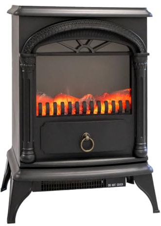 NIKLAS - Cheminée électrique Effet Flamme 1800W Santorin Chauffage Infrarouge Lumière Effet feu