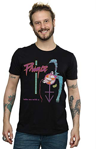 Official Licensed Disney Prince Take Me with U Men's T-Shirt - Classic Graphic T-Shirt, Soft Cotton Short Sleeve Tee, Crew Neck Fan Gift, Available in Multiple UK Sizes