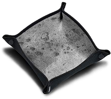 Tärningsplatta, tärningsbräda av neopren, tärningsbricka, tillbehör för tärningsspel och brädspel, motiv: Moon Textur