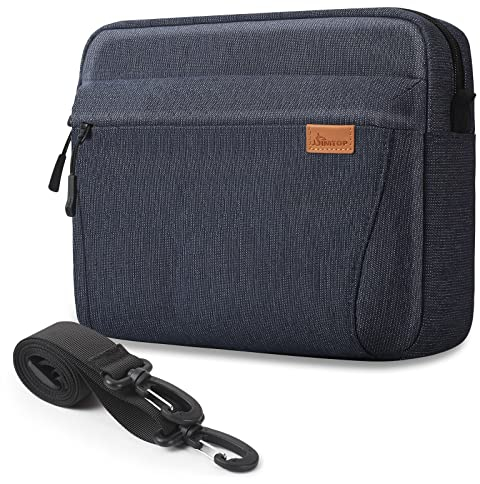 SIMTOP Tablet Tasche 11 Zoll,Umhängetasche für Tablets die Tägliche Arbeit,wasserdichte Multi Tasche Umhängetasche Herren aus Polyester, ipad air 2023 ipad 9 Generation Tasche(Blau)