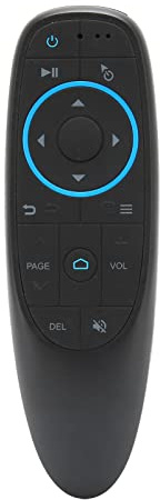 Goshyda Drahtlose Sprachfernbedienung, G10BTS Bluetooth RF Air Mouse Remote Controller Ersatz, Unterstützt IR-Lernen, für TV-Box-Computer(G10BTS)
