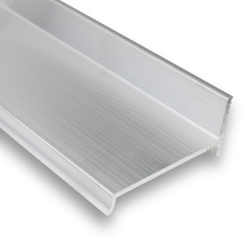 Melina24 Wetterschenkel Wasserschenkel Wassabweiser massiv Aluminium L= 150 cm Tiefe 3,5 cm