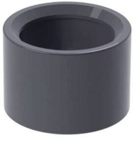 Reducing Bush Connector PVC Metric Plumbing Fittings Pipe Tubing Connectors for Aquarium Fish Tank Pond Solvent Weld Plumbing (Reducing Bush, 50mm to 25mm)
