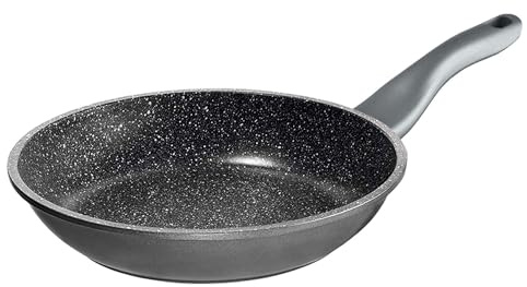 STONELINE FRESH Bratpfanne 28 cm, Made in Germany, Antihaft Pfanne Induktion geeignet, Große Pfanne Beschichtet mit echten Steinpartikeln, Brat- & Universalpfannen