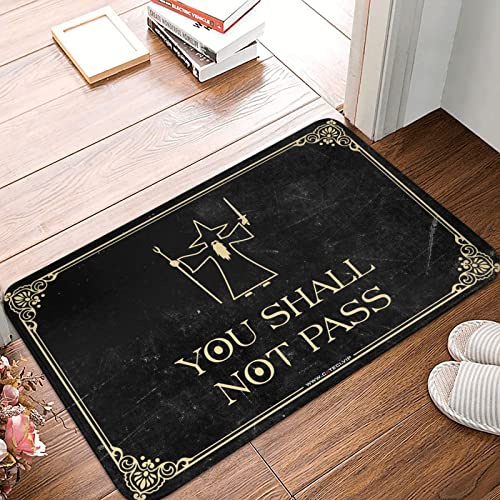 Home Sweet - Felpudo para apartamento con texto en inglés You Shall Not Pass (40 x 60 cm)