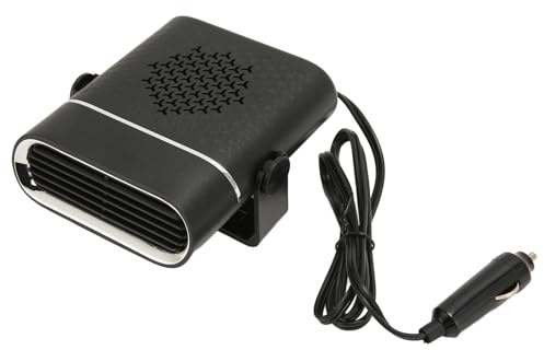Auto Heizung, Tragbare Auto Heizung, 12 V, 150 W, 2 in 1 Heizung, Kühlgebläse, Windschutzscheiben Defroster mit Zigarettenanzünder Stecker, 360 Grad Drehbar, für PKW und LKW