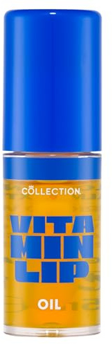 Collection Cosmetics Vitamin Lip Oil, Moisturising High Shine Lip Oil, Non-Sticky, Doe Foot Applicator, Enriched with Vitamin C, Orange Scent, 5ml