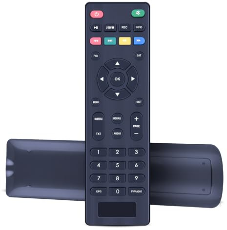 GOUYESHO Telecomando di ricambio Nue G-RCU-023 per Opticum AX300 AX300plus X300S AX150 AX HD 150 di HB-DIGITAL e altri ricevitori HDTV