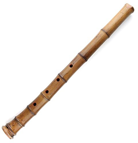LMFSS Holzflöte Shakuhachi 5 Löcher Holz Musikinstrumente Bambus Vertikale Flöte mit Wurzel Holzblasinstrument Anfänger Flöte