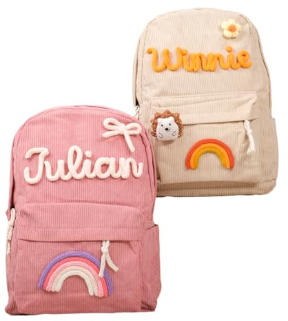 Tivhelrf Mochila personalizada de cuerda, mochila infantil casual, mochila ligera de viaje y uso diario, mochila escolar personalizada con nombre, verde, S