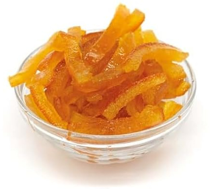 Filetti di Arancia Candita 1 kg, 60 x 6 mm, Frutta Italiana 100% Naturale, Senza Coloranti, Additivi e Solfiti, Vasetto Richiudibile, Ideali per Panettone, Colombe e Pasticceria