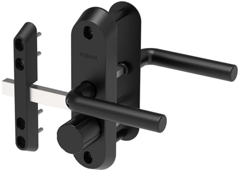 ARREGUI Duplex MMT4714 Türbeschlag mit integriertem Sicherheitsriegel und Profilzylinder | Türgriff-Garnitur mit Mehrfachverriegelung | Komplett-Schließsystem inkl. 5 Schlüssel | für 47 mm Türen
