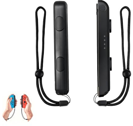 Jecdfs Lot de 2 Dragonnes avec Capuchons pour Joystick pour Manettes Joy-Con de Switch – Accessoires de Jeu Confortables avec Verrouillage Automatique pour des Sessions de Jeu Intenses