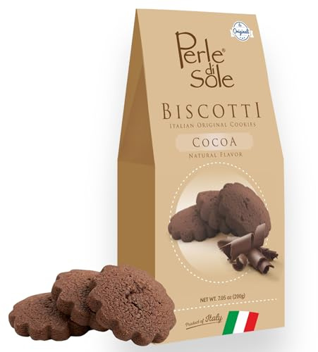 Perle di Sole – Biscotti al Cacao, 200 g. – Fragranti Biscotti Artigianali | Gusto Cacao Ricco e Avvolgente – Linea Break Time, Dolcezza Italiana Made in Italy