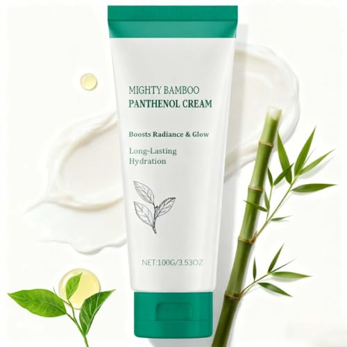 Gentle Pore Cream, Mighty Bamboo Panthenol Cream, Hydrating Face Moisturizer for Reduces Pimples and Redness, with Tea Tree Oil for Smooth, Healthy Skin, For Sensitive Skin