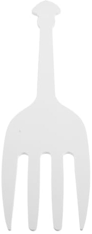 CIMAXIC Jumbo Vit Plastgaffel Extra Köksgaffel för Fest Fotobås och Överdimensionerad Serveringsgaffel för Skämt och Gruppaktiviteter
