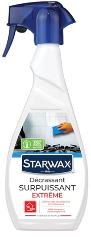 STARWAX - Décrassant Surpuissant Multi Usages - Efficace Sur Graisses Alimentaires Et Minérales, Cambouis, Salissures Tenaces - Sans Ammoniaque - Fabriqué En France - Intérieur Et Extérieur - 500 mL