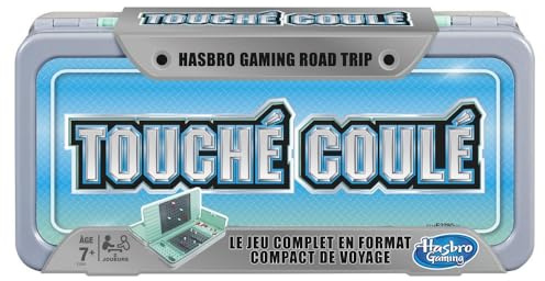 Hasbro Gaming E3280101 Touché-Coulé - Jeu de Société Road Trip - Jeu de Voyage - Version Française, Multicolore