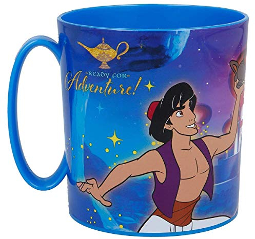 Disney - Tazza in plastica adatta al microonde di Aladdin, non applicare