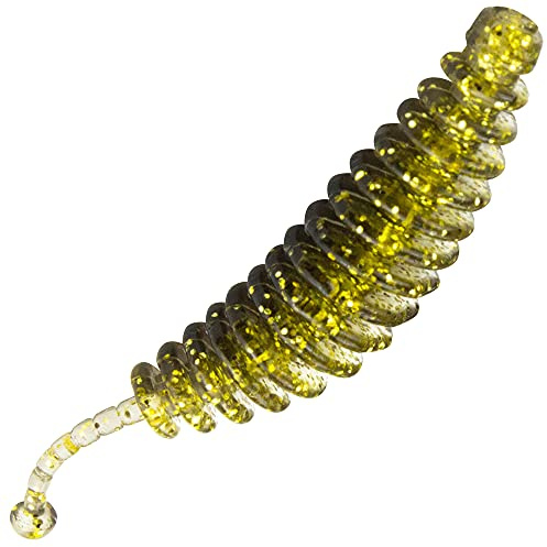 FTM Omura Baits Kong 5,5cm 1,6g - 10 Forellenköder Knoblauch schwarz/Gold mit Glitter