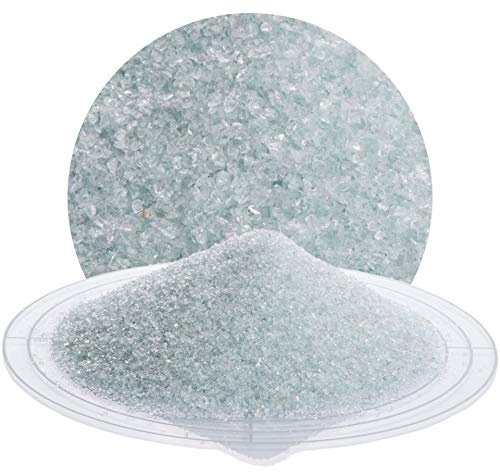 Schicker Mineral Glasgranulat Strahlmittel 25 kg, viele Körnungen zum optimalen Sandstrahlen, Strahlgut hergestellt in Deutschland, umweltfreundliches Mehrwegstrahlmittel (Glasgranulat, 400-1400 µm)