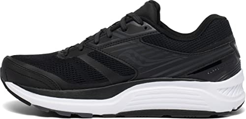 Saucony Herren Echelon 8 Laufschuh, Schwarz/Weiß, 44 EU Weit