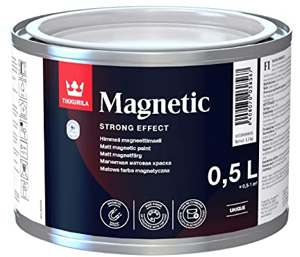 Tikkurila Magnetico - Vernice magnetica per interni, effetto speciale, 0,5 litri