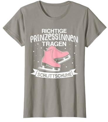 Richtige Prinzessinen Tragen Schlittschuhe Eiskunstlauf T-Shirt
