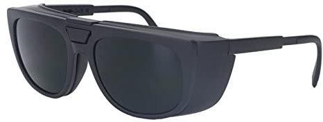 Schweißbrille, WIG-Schweißer-Schutzbrille, Klappdeckel, Bequem für Arbeitshelm, Plasmaschneiden(Dunkelgrün IR5.0)