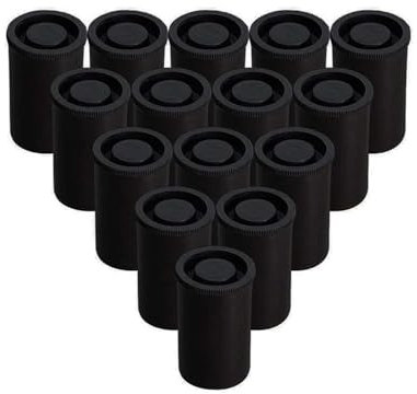 Yinxi Boîte de Film Vide en Plastique, conteneur de Bobine d'appareil Photo, Mallette de Rangement, Accessoires (Size : Black 50pcs)