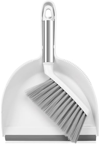 Zehrai Small Broom and Dustpan Set, Dustpan and Brush Set, Small Brush and Dustpan Set, Hand Broom and Dustpan Set, Mini Handheld with Home, Desktop, Kitchen, pet
