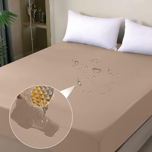ohano Protège-matelas imperméable 140x200cm drap-housse, housse de matelas imperméable et respirante, protection contre l'incontinence, drap de protection contre l'humidité drap-housse, pour toutes