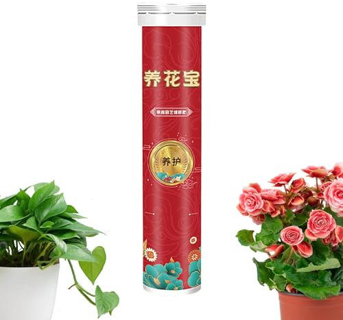 Fertilizzante per piante da esterno, Fertilizzante per piante organico - Fertilizzante organico nutrizionalmente equilibrato |22 compresse di nutrimento vegetale per fiori e verdure all'aperto, sicur