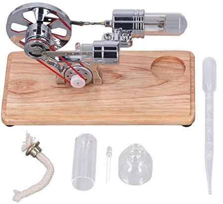 Kit de motor Stirling - Motor de aire caliente, juguete educativo, bajo ruido y contaminación, funcionamiento prolongado